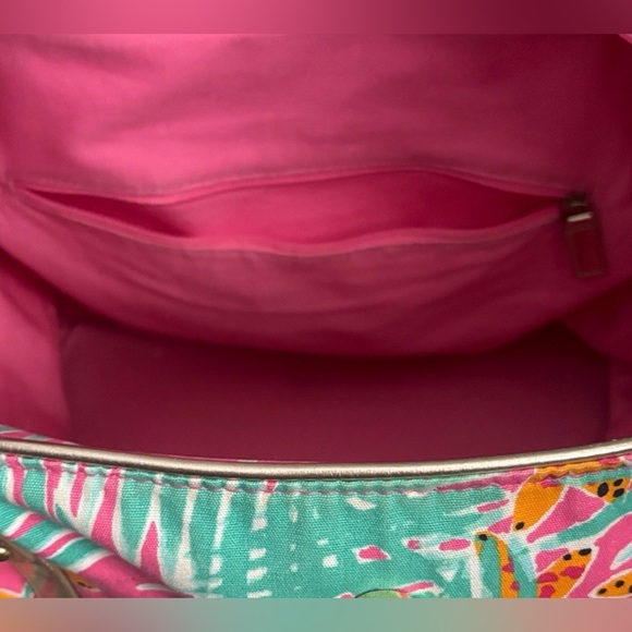 Custom Lilly Pulitzer Pink and Green Tropical Tote - Picture 4 of 8